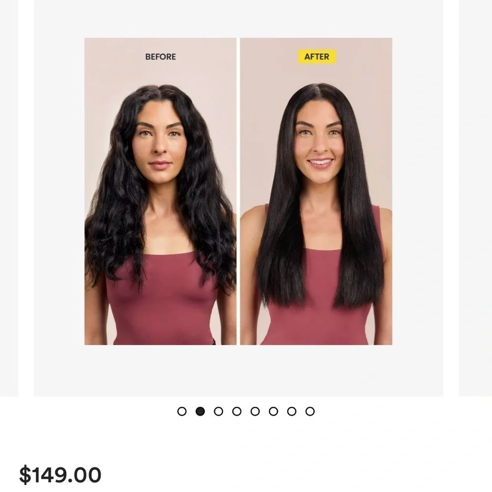 New Drybar Yellow & Gray Hair Straightener